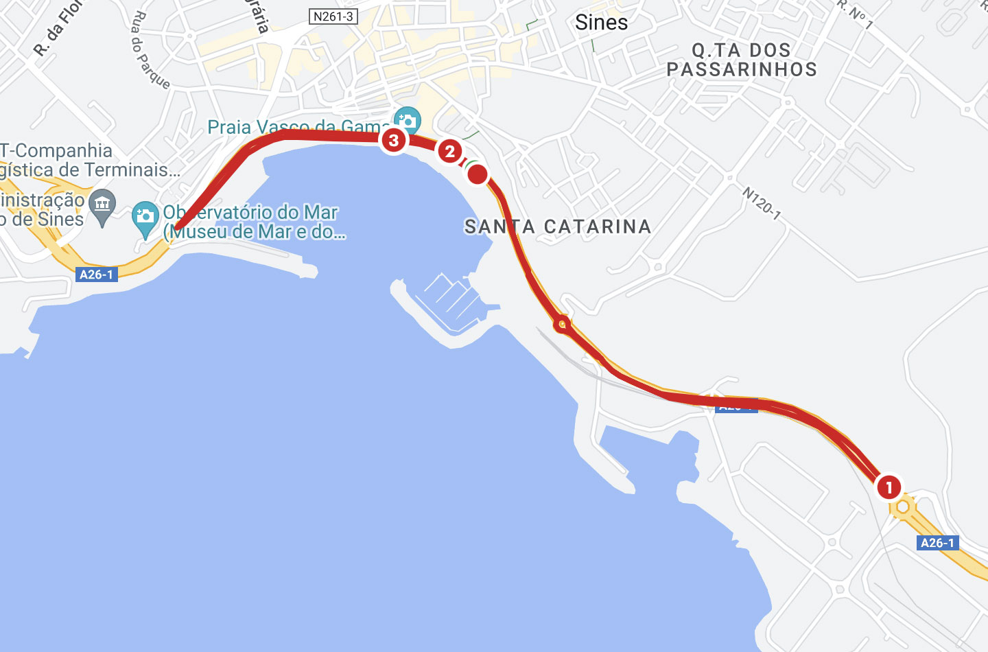 Mapa da Caminhada 5 Km